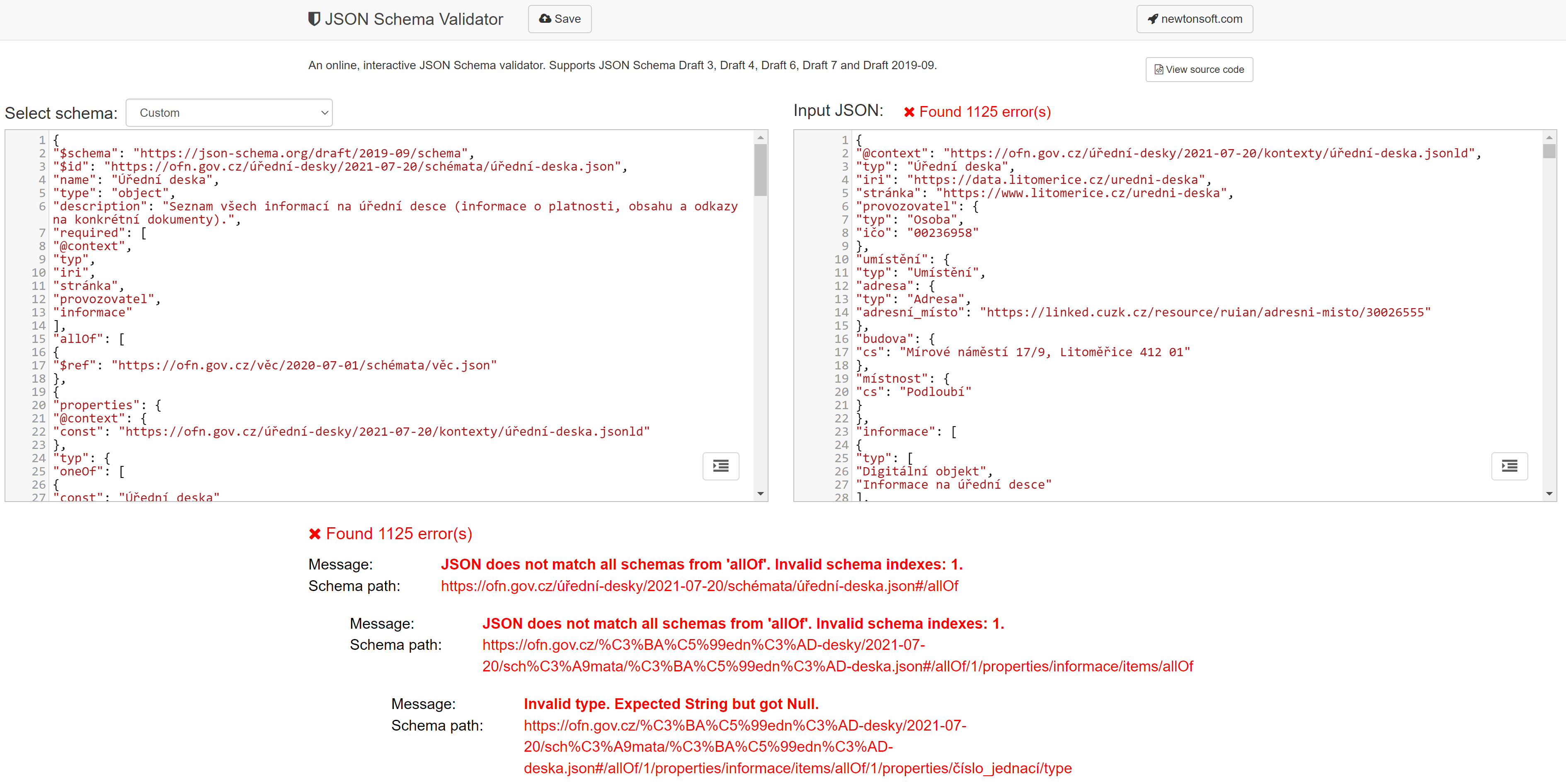 JSON Schema Validator